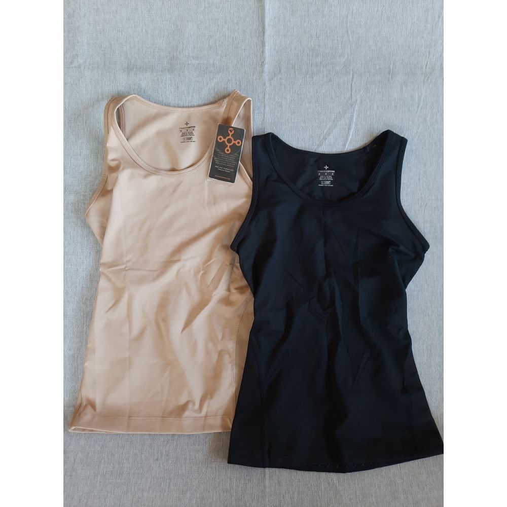 Tommie Copper Women 2 of Medium Active Stretch Lower Back Support Tank Top Nylon